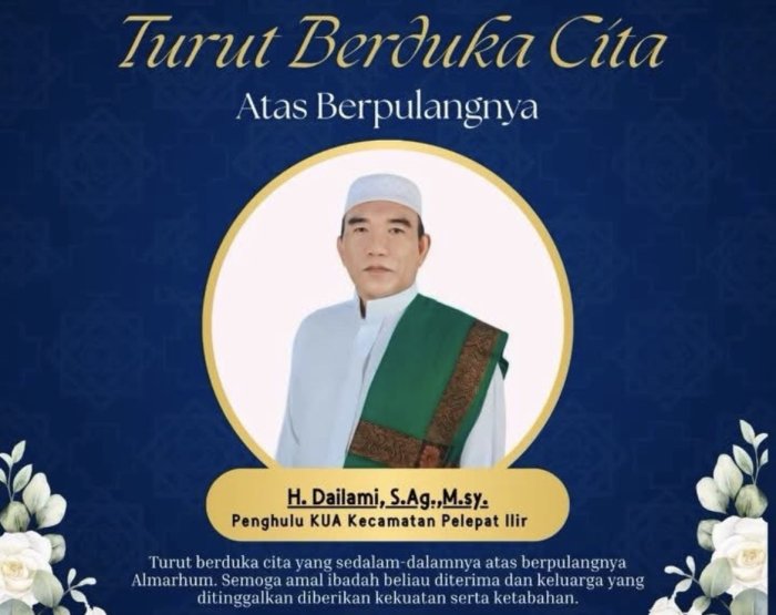 Penghulu Madya H Dailami Meninggal Dunia Saat Bertugas Penghulu Madya H Dailami Meninggal Dunia Saat Bertugas