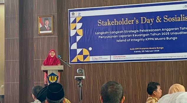Kepala KPPN Muara Bungo: Pengelola Keuangan Satker adalah Pahlawan Keuangan Negara Kepala KPPN Muara Bungo: Pengelola Keuangan Satker adalah Pahlawan Keuangan Negara