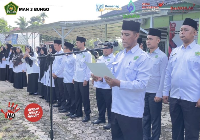 MAN 3 Bungo Tegaskan Komitmen Pelayanan Melalui Ikrar Janji