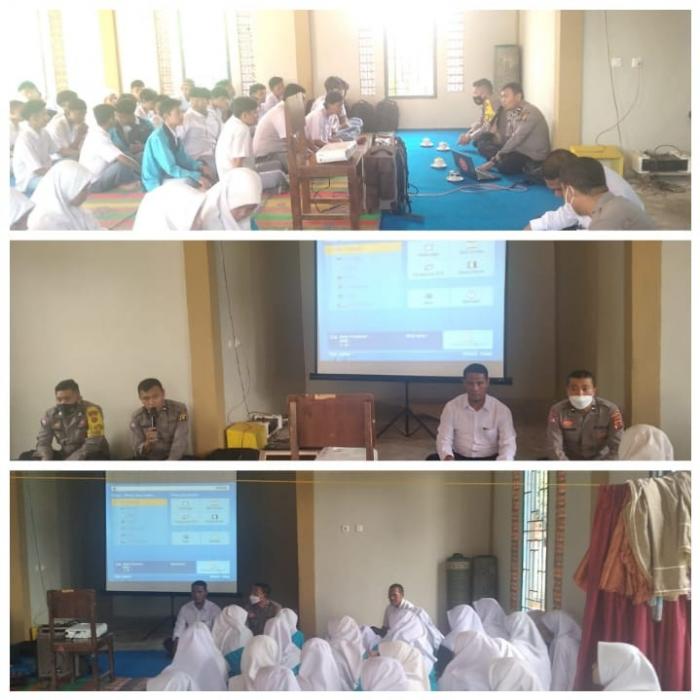 POLRES BUNGO MELAKUKAN SOSIALISASI TENTANG BAHAYA RADIKALISME, INTOLERANSI, ANTI PANCASILA DAN ALIRAN KEPERCAYAAN YANG SESATYANG BERTEMPAT DI MAN 3 BUNGO.