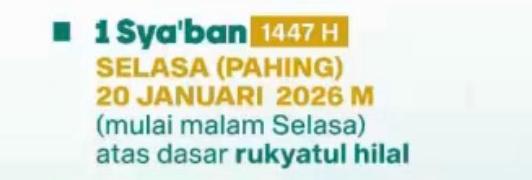 Umat Islam Peringati 1 Syakban 1447 H, Momentum Persiapan Menyambut Bulan Suci Ramadan Umat Islam Peringati 1 Syakban 1447 H, Momentum Persiapan Menyambut Bulan Suci Ramadan
