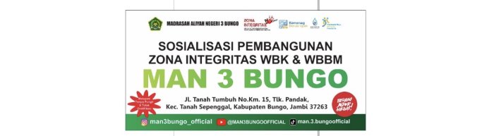 MAN 3 Bungo Sosialisasikan madrasah menuju Zona Integritas WBK/WBBM