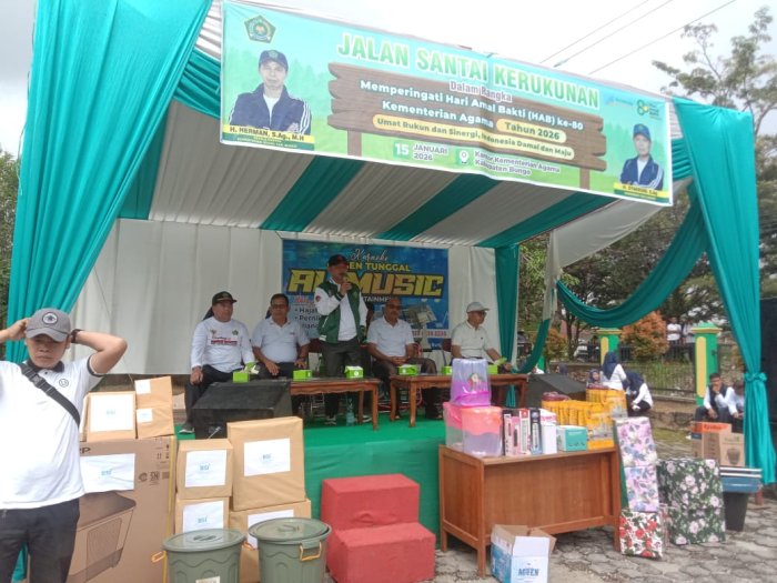 MAN 3 Bungo Meriahkan Jalan Santai Kerukunan HAB ke-80 Kemenag