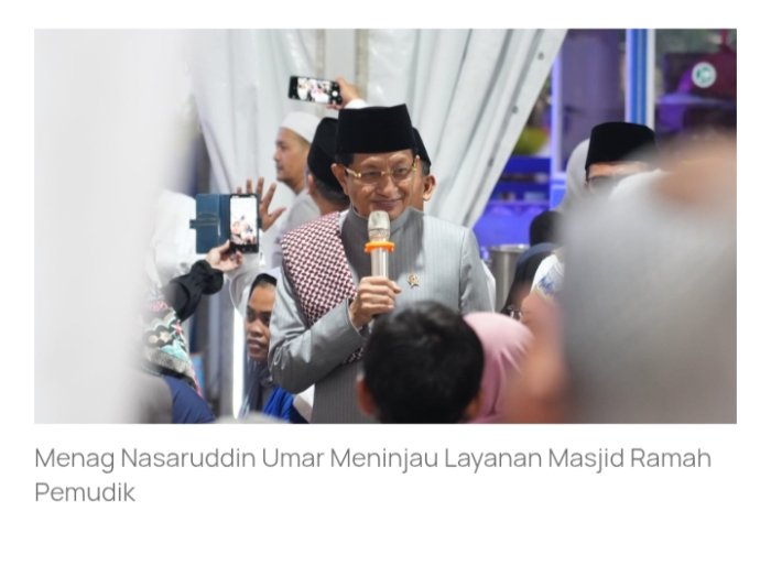 Kemenag Siapkan Ribuan Masjid Ramah Pemudik di Indonesia Kemenag Siapkan Ribuan Masjid Ramah Pemudik di Indonesia
