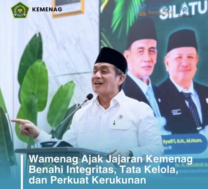 Tegaskan Tiga Pilar Kerukunan, Wamenag Ajak ASN Kemenag Jaga Harmoni Lintas Agama