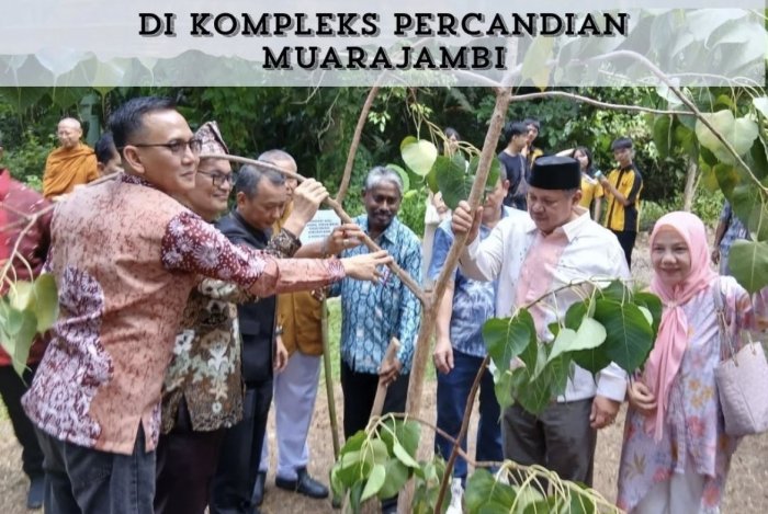 Penanaman Pohon di Candi Muaro Jambi Dukung Ekoteologi
