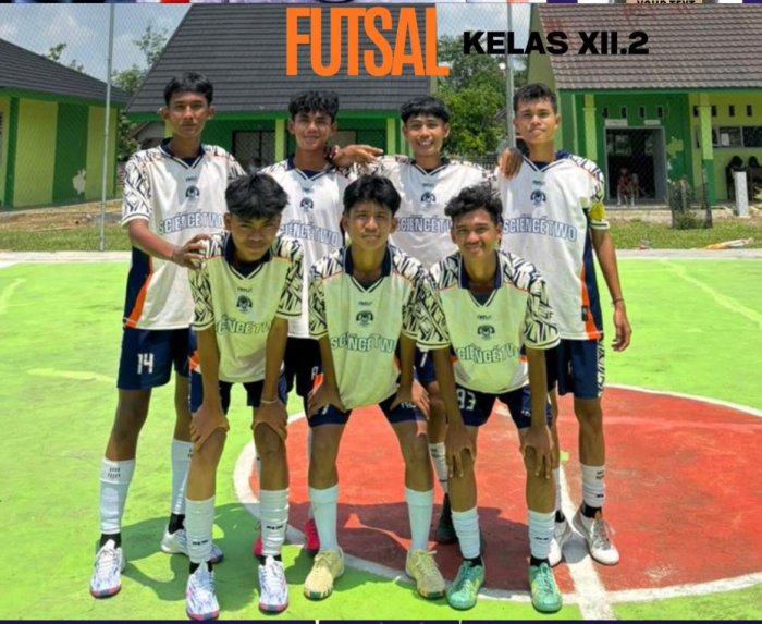 Kelas 12 MIPA 2 Juara Futsal di MAN 3 Bungo