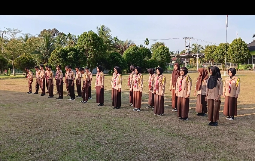 Latihan Perdana Gerakan Pramuka MAN 3 Bungo Pasca Libur Semester, Bentuk Pengurus Baru dan Persiapan Tamu Ambalan