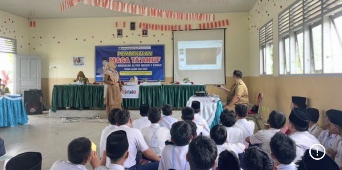 MAN 3 Bungo Gelar Masa Taaruf dengan Edukasi Kesehatan Bahaya Rokok dan Narkoba