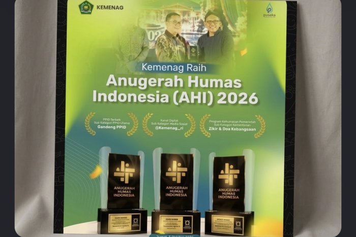 Perkuat Keterbukaan Informasi, Kemenag RI Sukses Borong Tiga Penghargaan di AHI 2026 Perkuat Keterbukaan Informasi, Kemenag RI Sukses Borong Tiga Penghargaan di AHI 2026