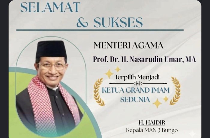 Nasaruddin Umar Terpilih sebagai Presiden Grand Imam Sedunia Nasaruddin Umar Terpilih sebagai Presiden Grand Imam Sedunia