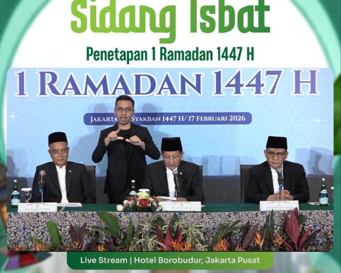 Hasil Sidang Isbat: 1 Ramadhan 1447 H Jatuh pada Kamis, 19 Februari 2026 Hasil Sidang Isbat: 1 Ramadhan 1447 H Jatuh pada Kamis, 19 Februari 2026