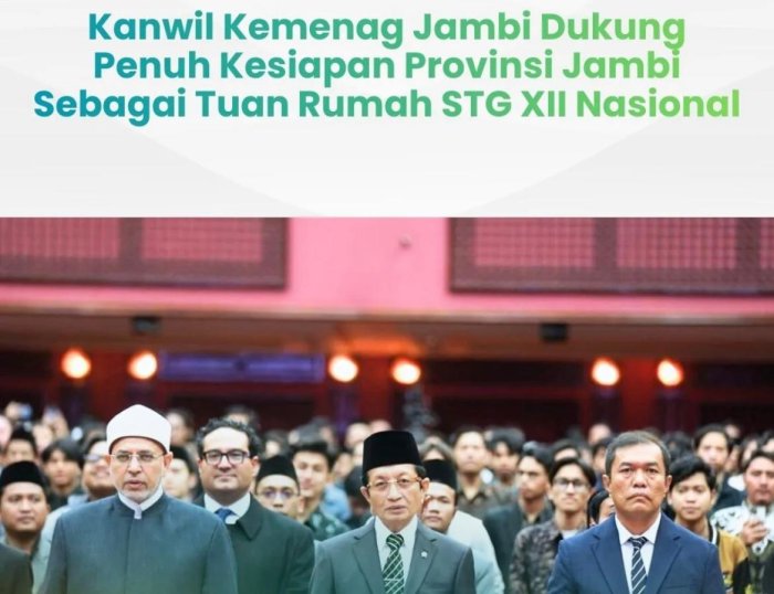 Kanwil Kemenag Provinsi Jambi Nyatakan Kesiapan Jadi Tuan Rumah STG XII Nasional Kanwil Kemenag Provinsi Jambi Nyatakan Kesiapan Jadi Tuan Rumah STG XII Nasional