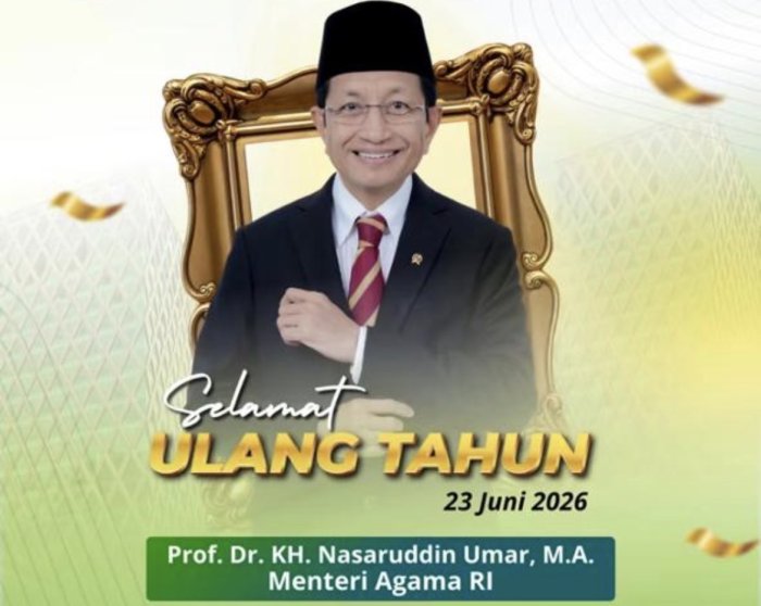 Menag Prof. Nasaruddin Umar Ulang Tahun ke-67, Doa dan Ucapan Mengalir untuk Pemimpin Moderasi Beragama