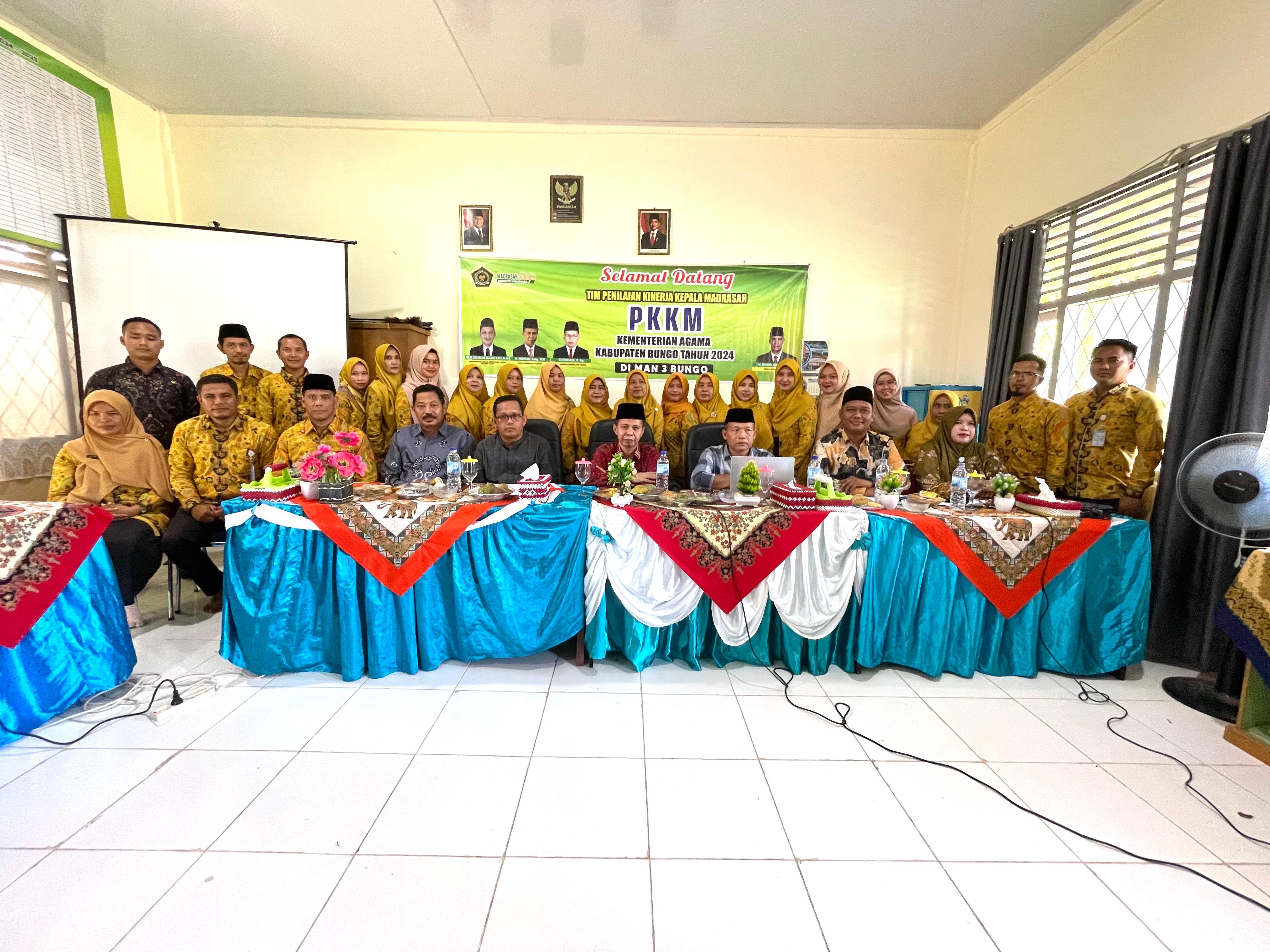 Penilaian Kinerja Kepala Madrasah (PKKM )  MAN 3 Bungo  Tahun 2024 Berjalan dengan Sukses