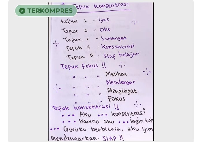 Permainan Tepuk Tangan Interaktif Tingkatkan Fokus Siswa di Kelas