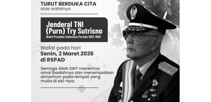Mantan Wapres Try Sutrisno Wafat di Jakarta pada Usia 90 Tahun Mantan Wapres Try Sutrisno Wafat di Jakarta pada Usia 90 Tahun