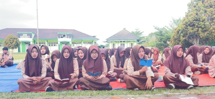 Perkuat Karakter Religius, MAN 3 Bungo Gelar Yasinan Rutin Setiap Jumat Pagi