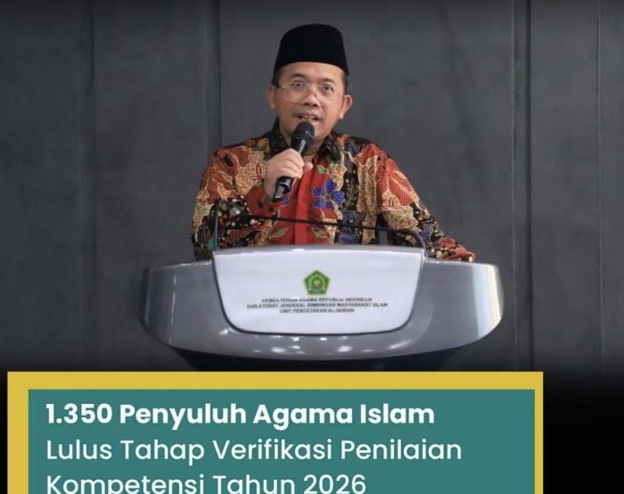 1.350 Penyuluh Agama Islam Lolos Verifikasi Kompetensi 2026