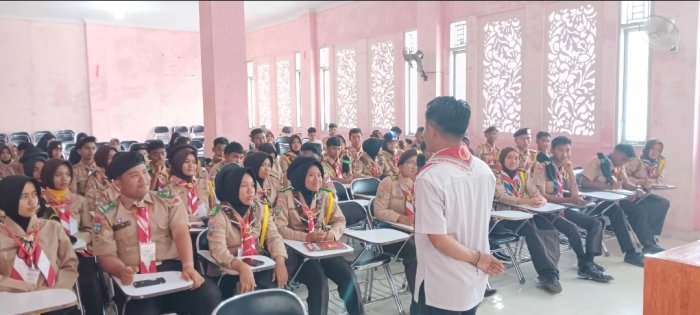 Anggota Pramuka MAN 3 Bungo Ikuti Pelatihan Jurnalistik di Arena LGPPP Undhari