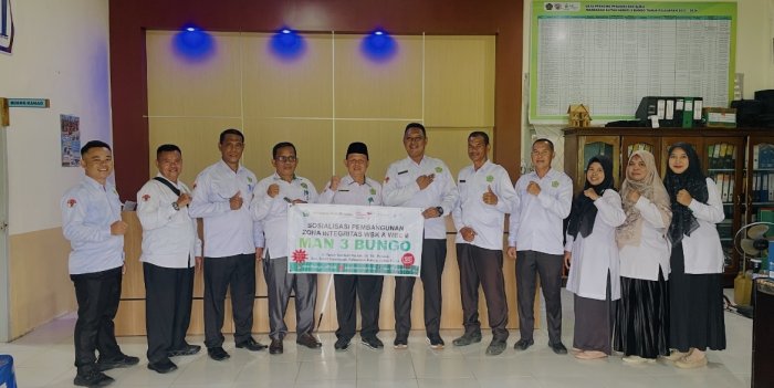 Ketua Tim PMPZI Kemenag Bungo Tinjau MAN 3 Bungo untuk Zona Integritas