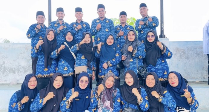 ASN MAN 3 Bungo Hadiri Upacara Bendera di Teluk Pandak