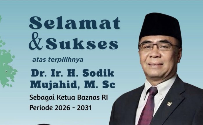 Sodik Mudjahid Terpilih Jadi Ketua BAZNAS RI 2026–2031