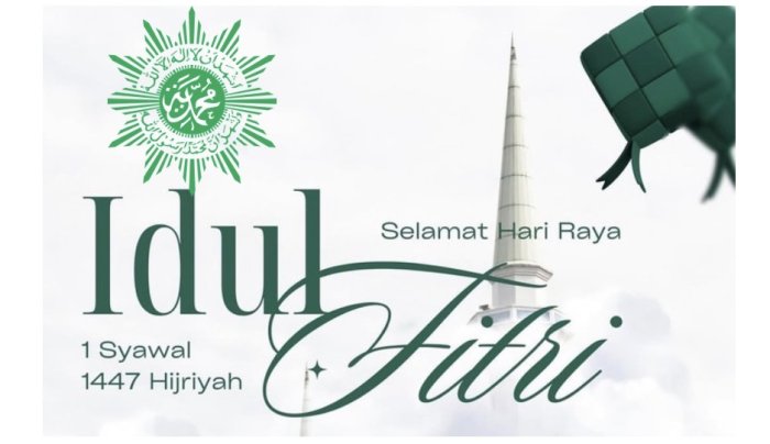 Muhammadiyah Tetapkan Idul Fitri 2026 Jatuh pada 20 Maret 2026 esok pagi
