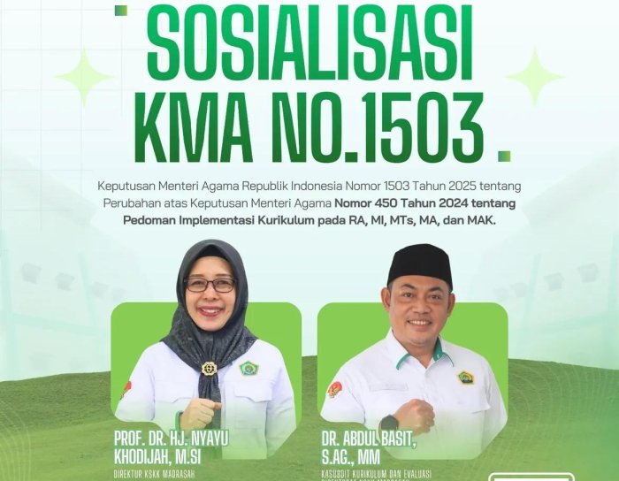 Sosialisasi KMA No 1503 Tahun 2025 Digelar Secara Daring