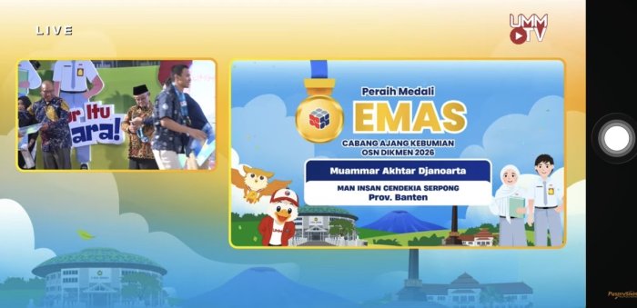 MAN IC Serpong dan MAN 2 Pekanbaru Dominasi OSN Nasional
