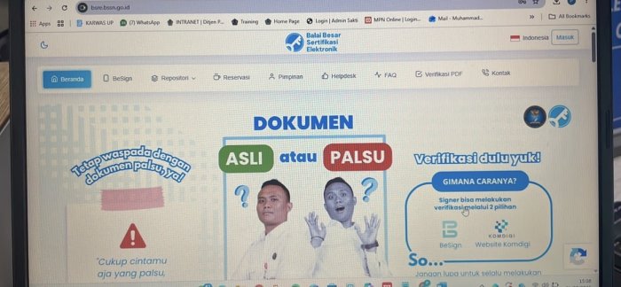 Penyebab dan Solusi Kode OTP Error pada TTE BSrE BSSN dalam menu Sakti Kemenkeu