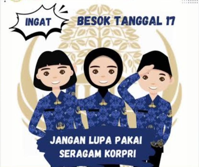 Seluruh Pegawai Wajib Pakai Baju Korpri pada Upacara Kedisiplinan